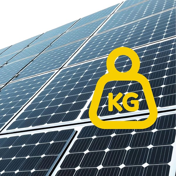 Welches Gewicht ist für die sichere Befestigung einer PV-Anlage notwendig?